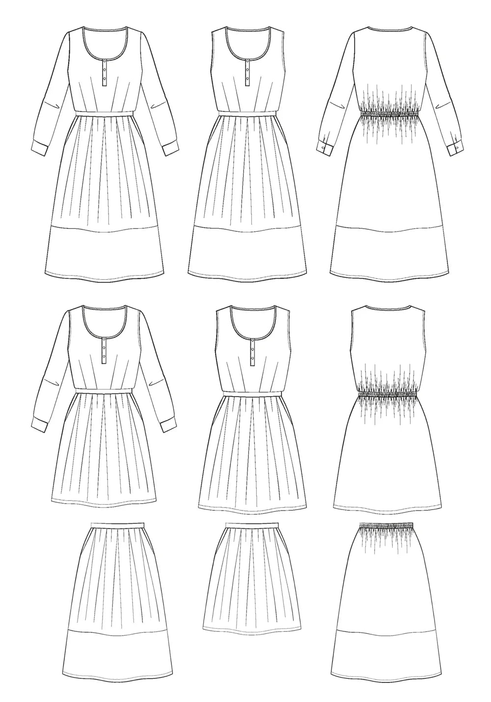 Prose Dress and Skirt - Sewing Pattern | Maison Fauve
