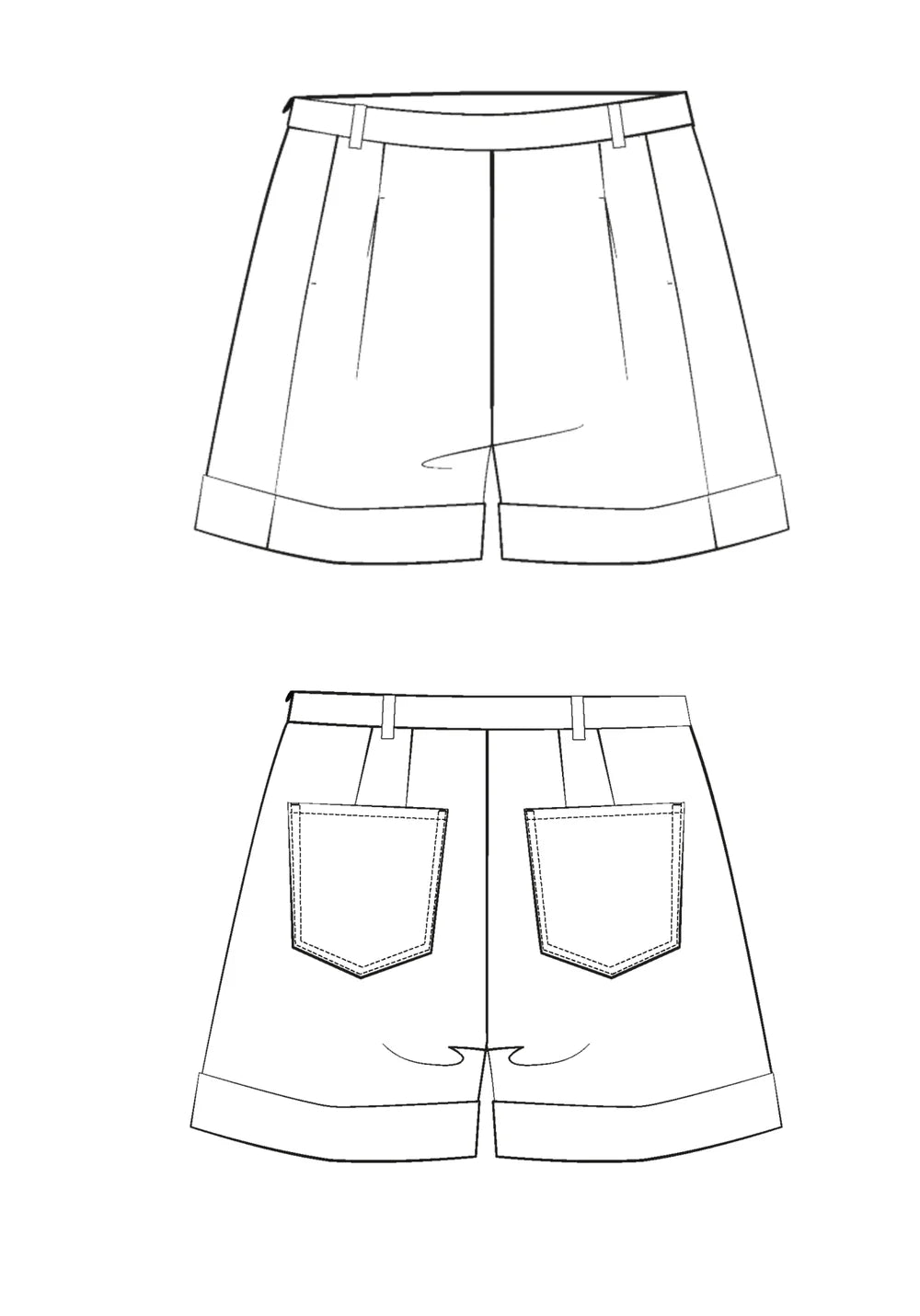 Peacock Shorts - Sewing Pattern | Maison Fauve