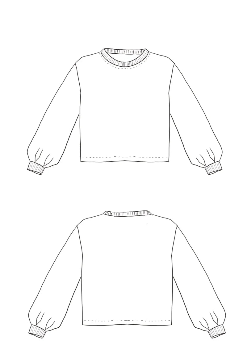 Miss Granite Kids' Sweatshirt - Sewing Pattern | Maison Fauve