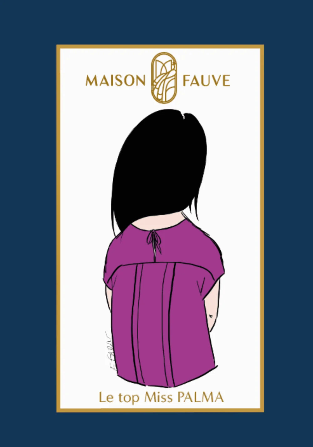 Miss Palma Kids' Top - Sewing Pattern | Maison Fauve