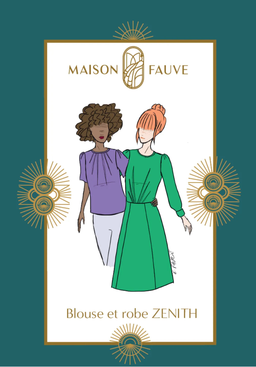 Zénith Blouse &amp; Dress  - Sewing Pattern | Maison Fauve