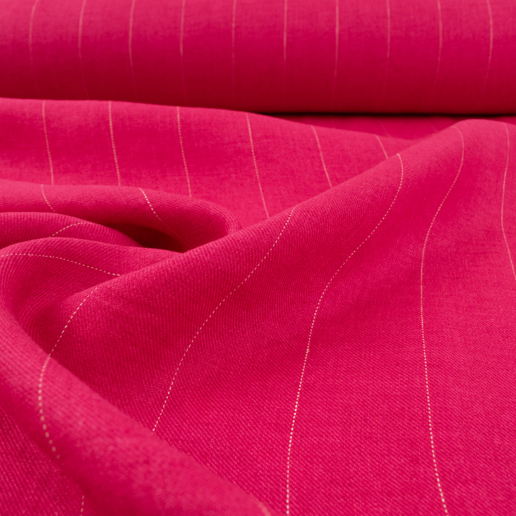 Linen - Hot Pink Pin Stripe