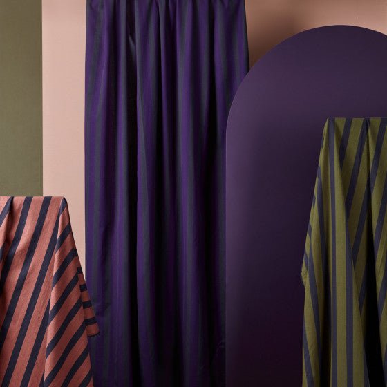 Atelier Brunette - Cotton - Ray Majestic Purple Stripe