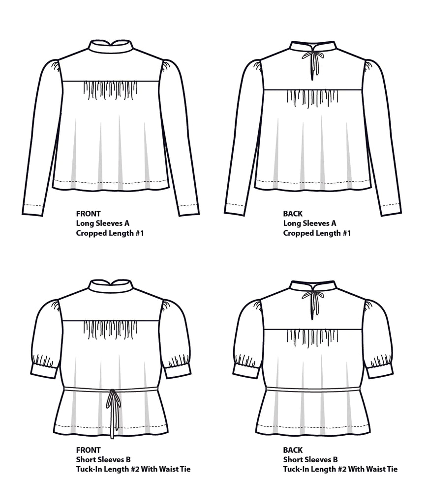Regalia Blouse Curvy - Sewing Pattern | Sew House 7