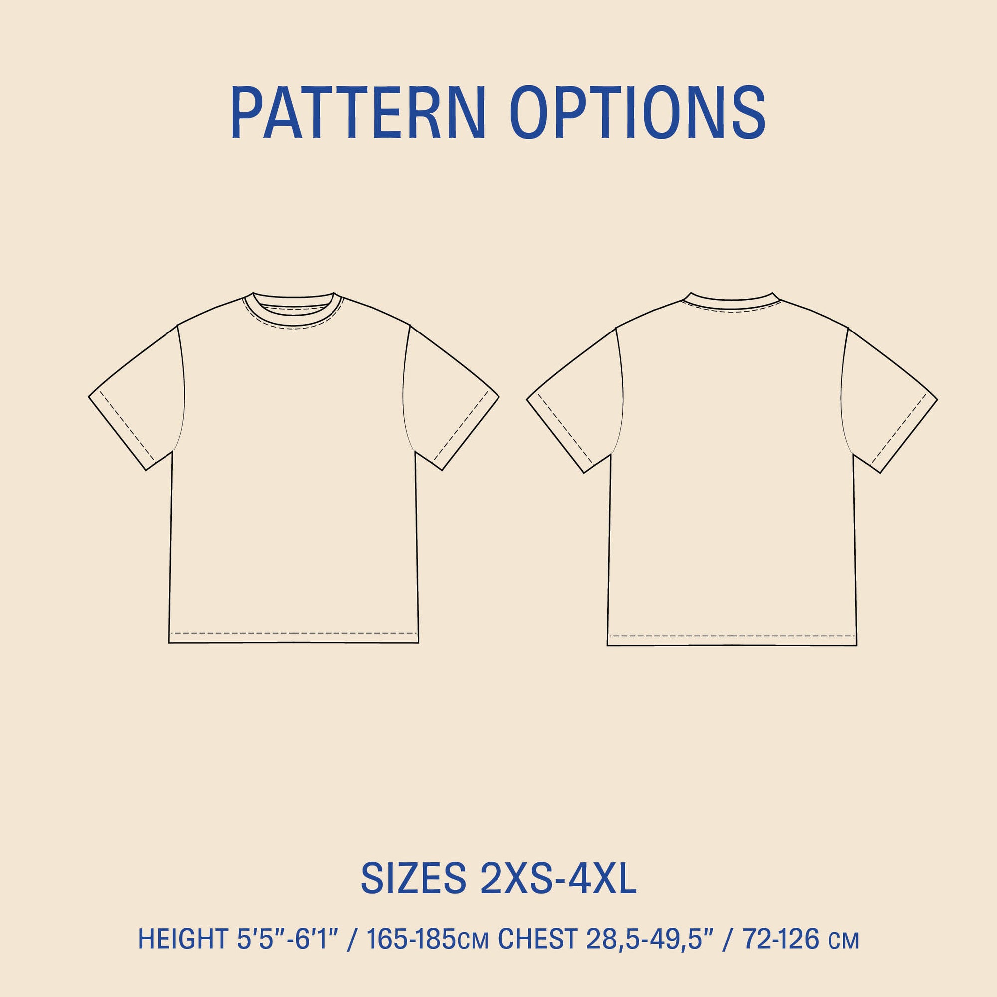 Big T-shirt sewing pattern