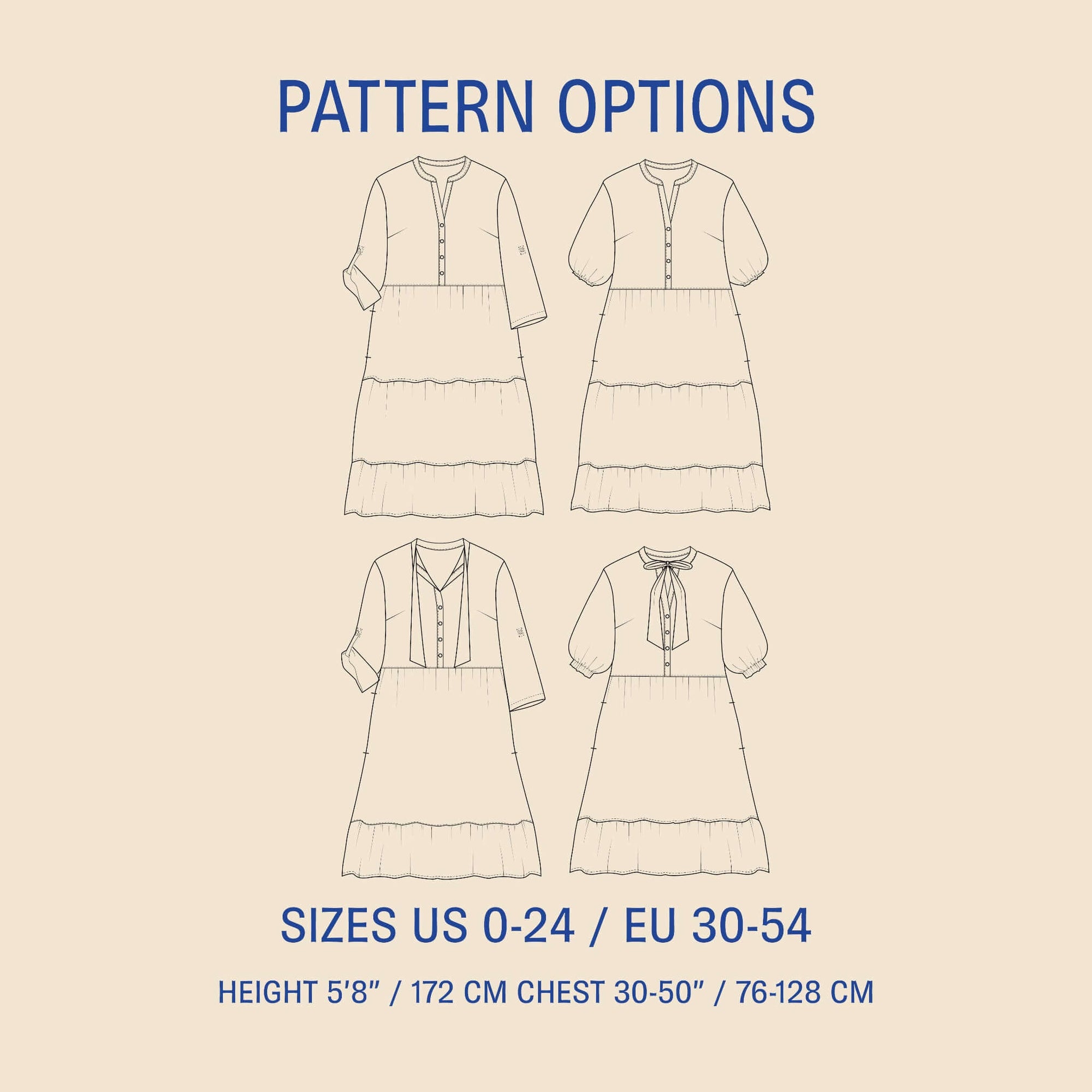Freedom dress sewing pattern Wardrobe By Me