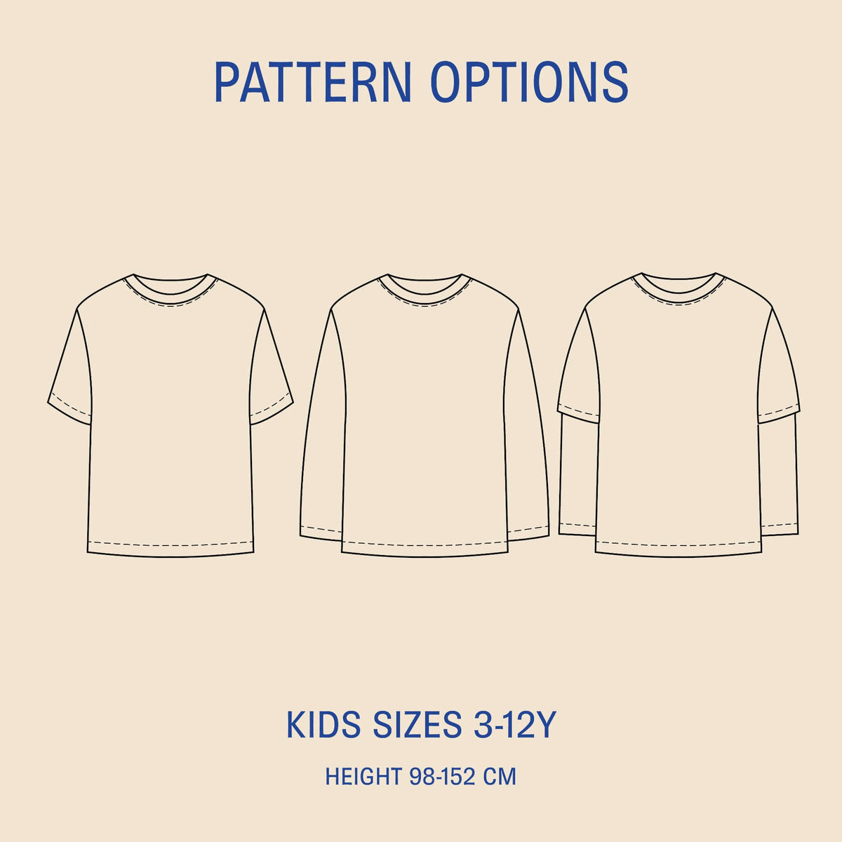 Kids Top Pattern Children Top Pattern | MaaiDesign Fabrics