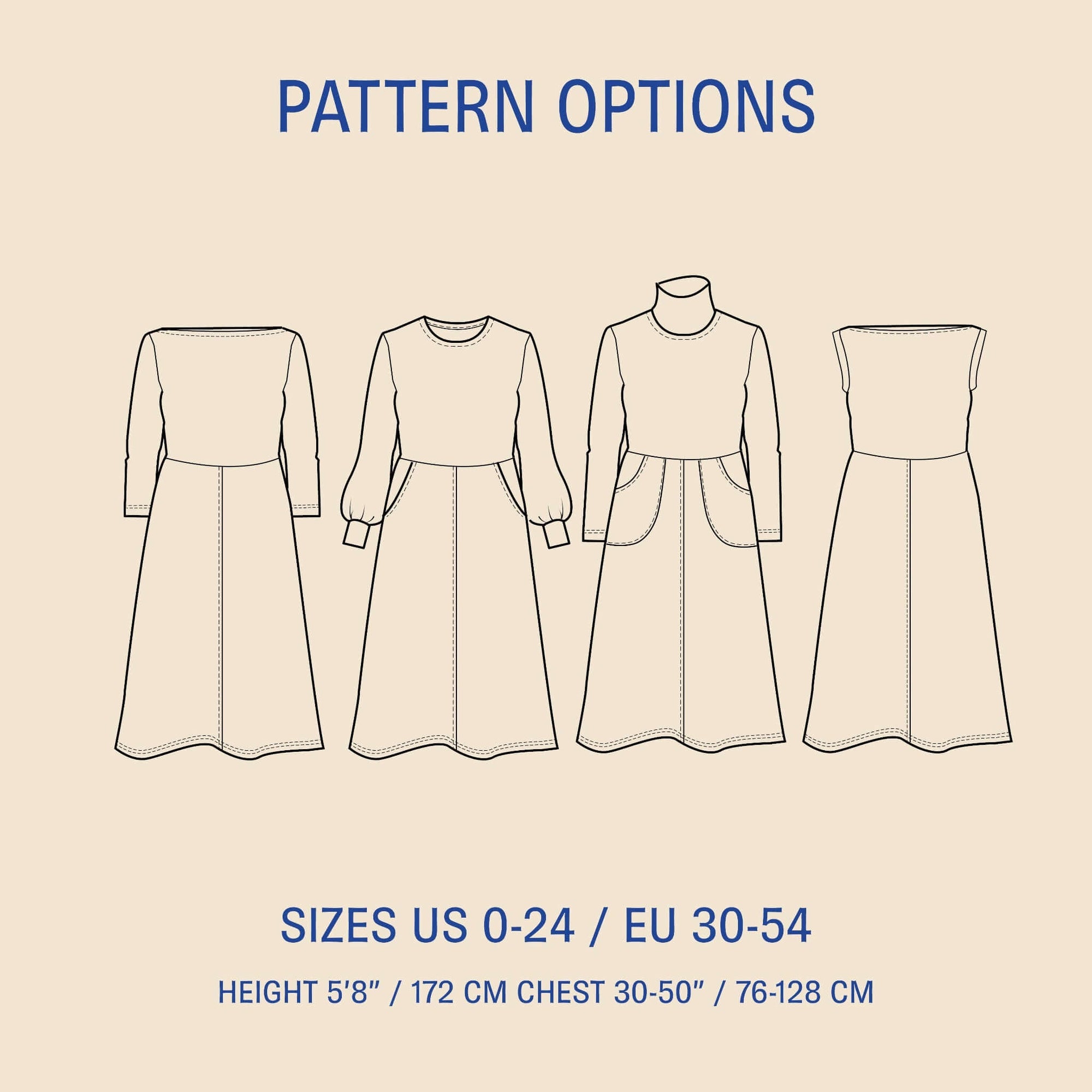 Asta Dress sewing pattern Wardrobe By Me