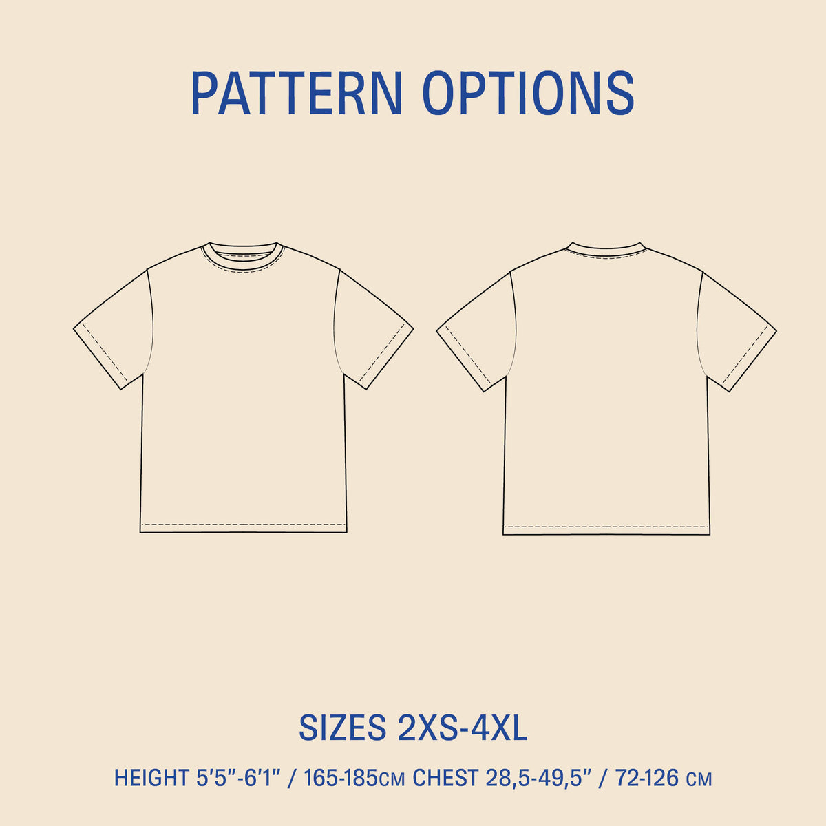 Big T-shirt sewing pattern