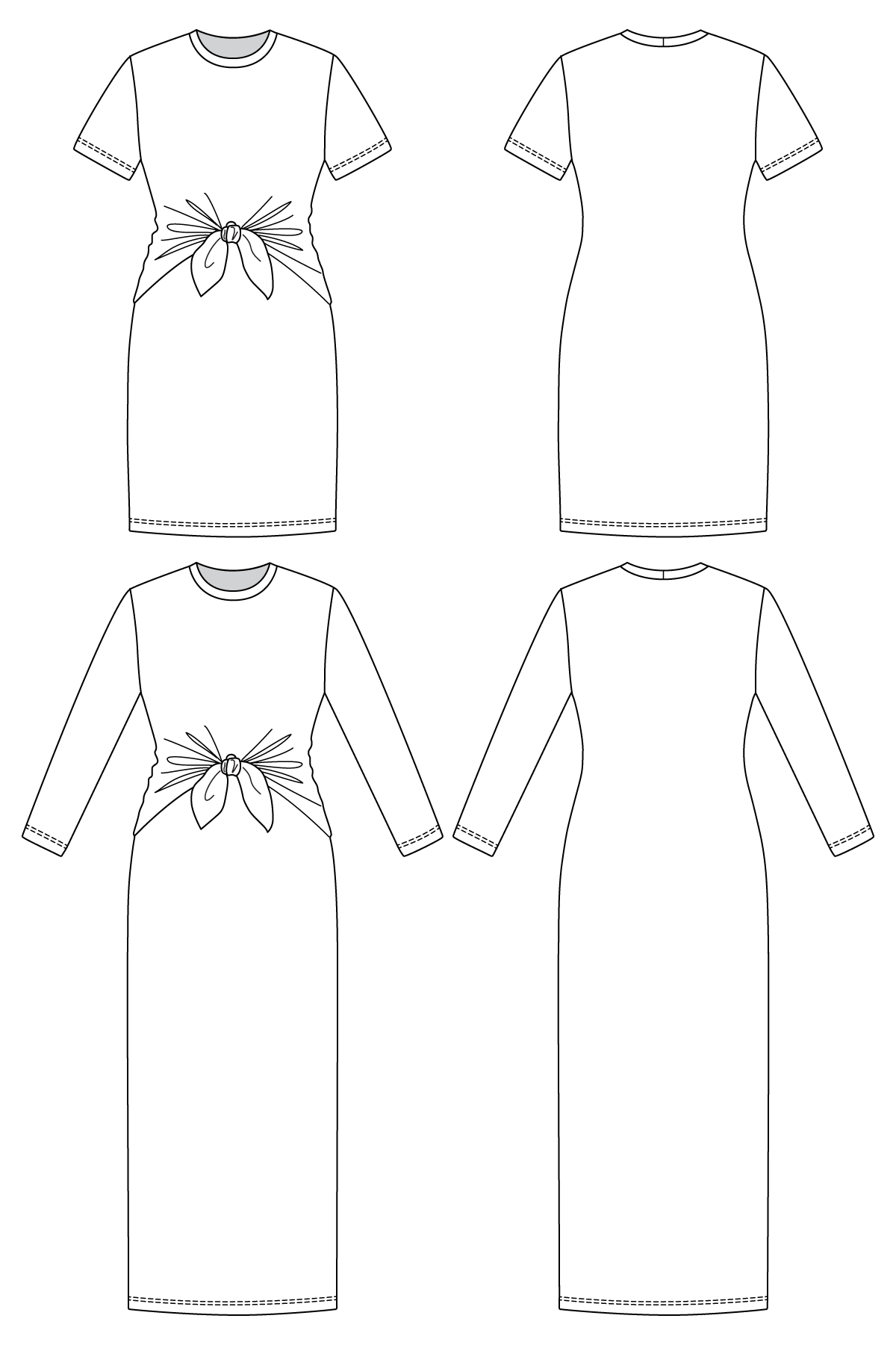 LYYTI tie front mini &amp; maxi dress