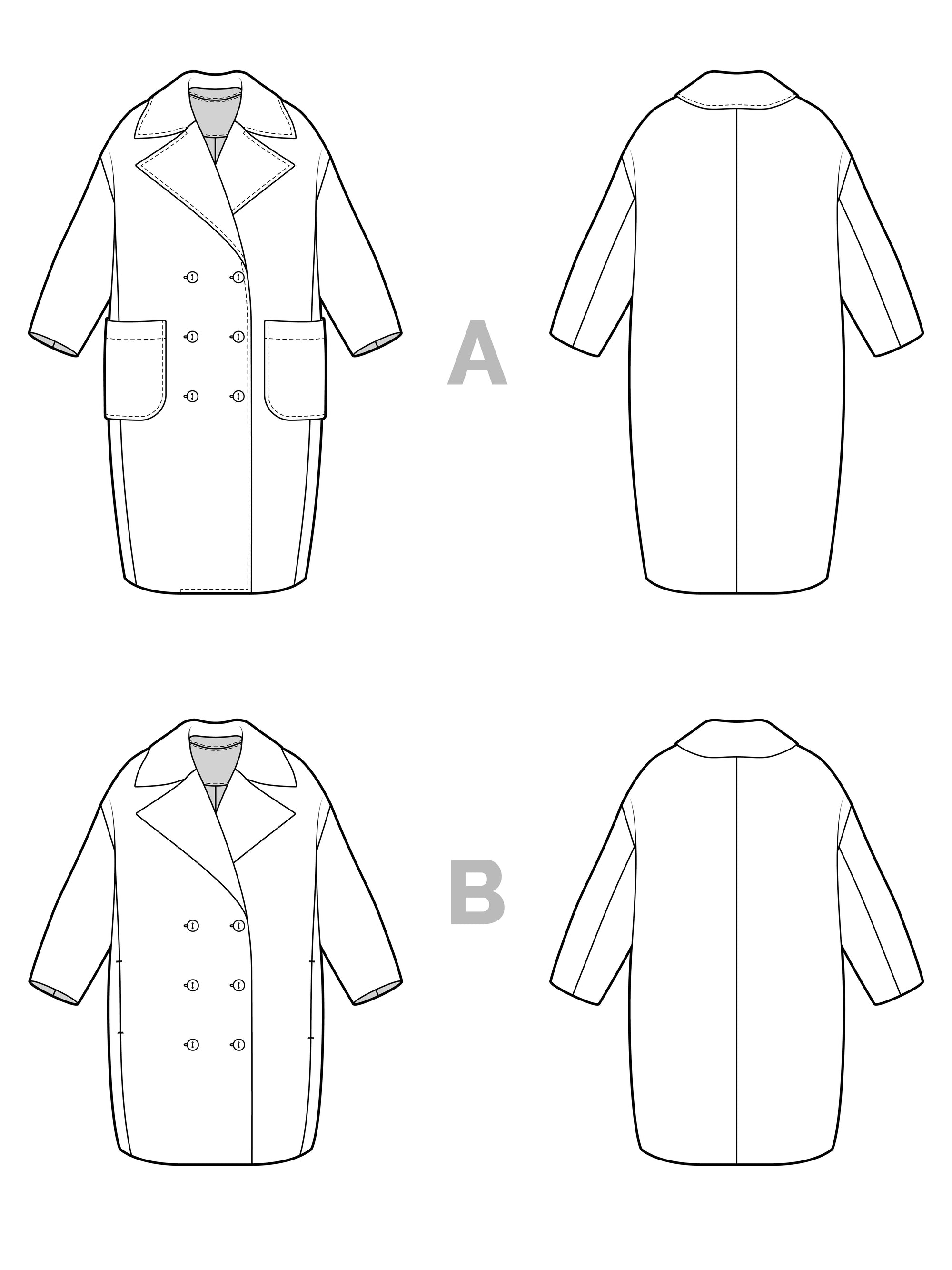 Phoebe Coat Pattern