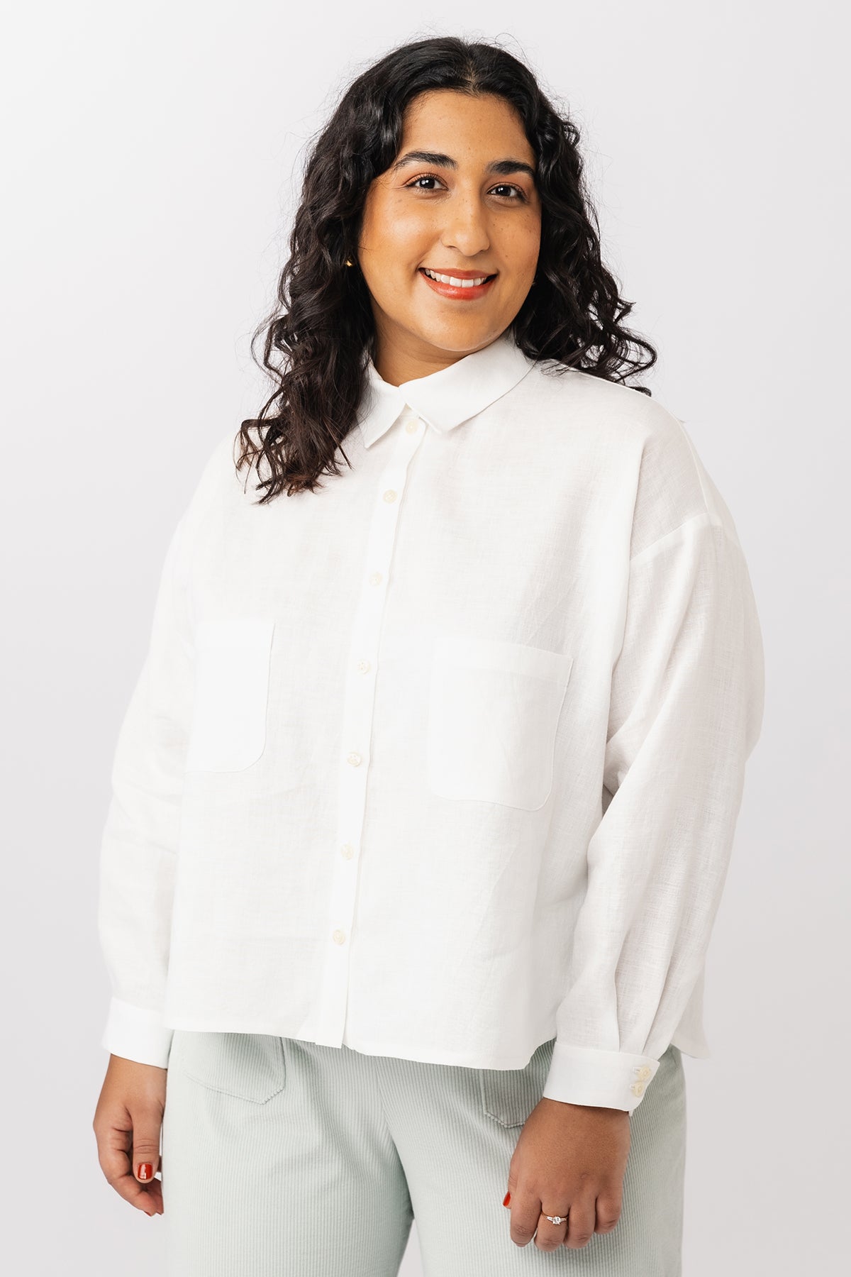 Loose-fitting shirt sewing pattern