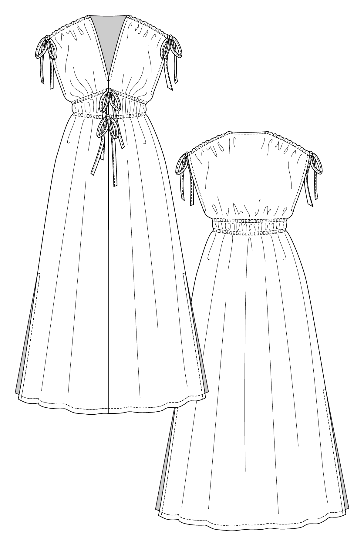 SUVI caftan mini &amp; maxi dress