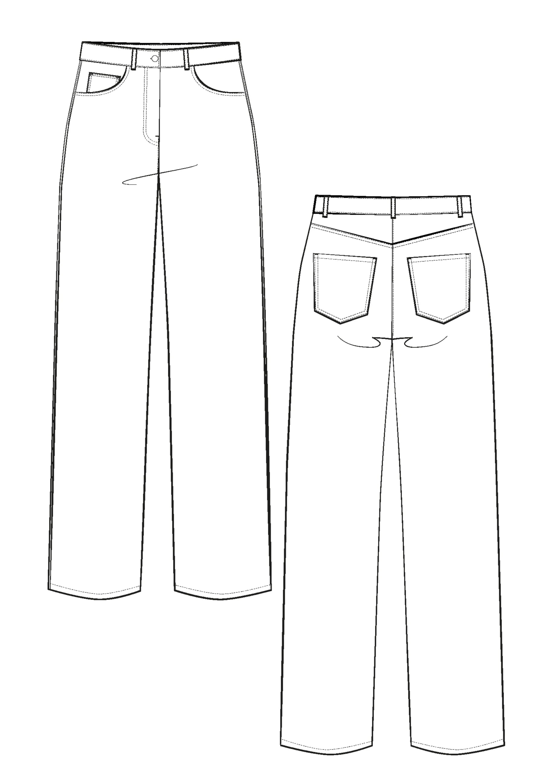 Worn Jeans - Sewing Pattern | Maison Fauve