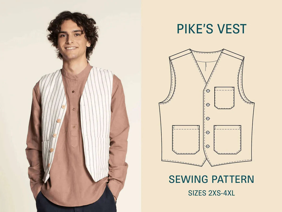 PDF Pattern - Pike Vest | Wardrobe By Me