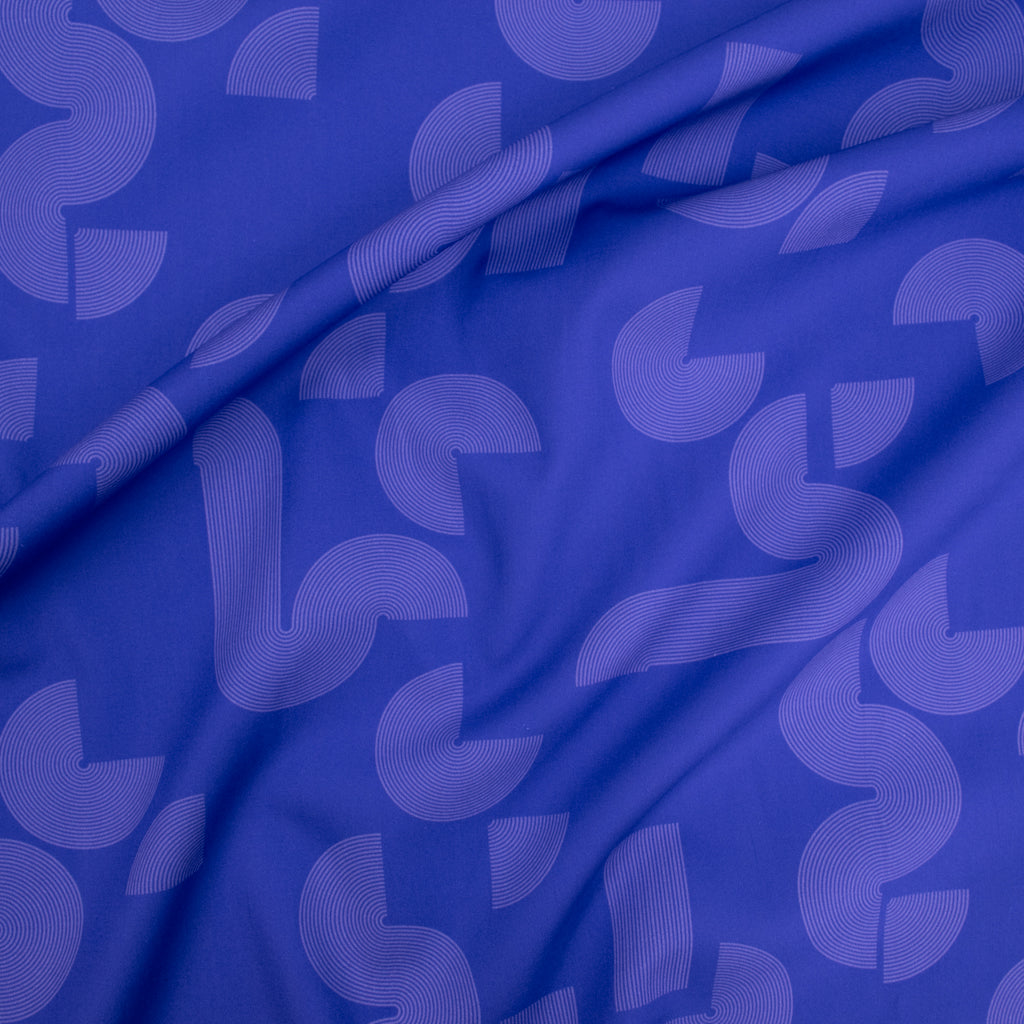 Zen Garden Grecian Blue - Cotton Poplin - Mountain Collection