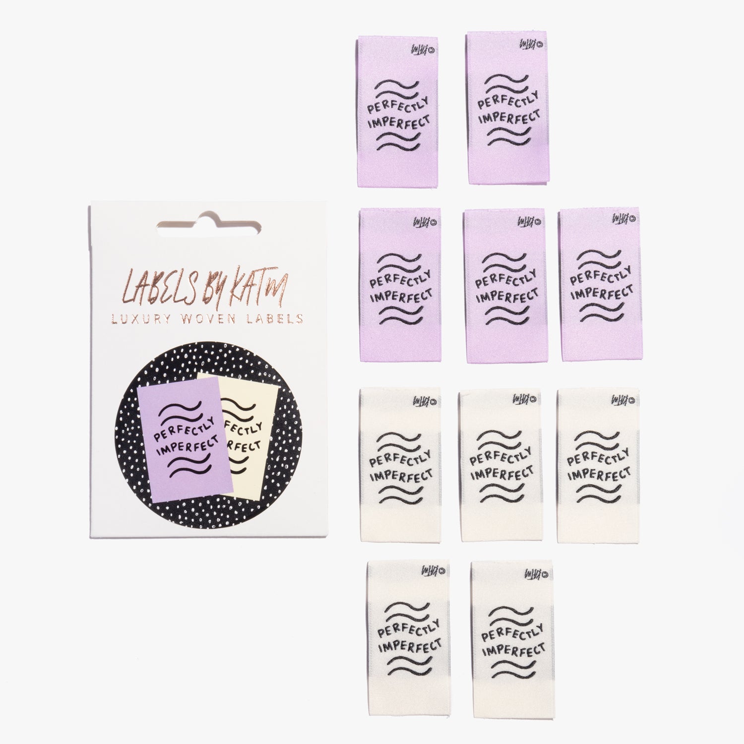 10 Woven Labels - Perfectly Imperfect