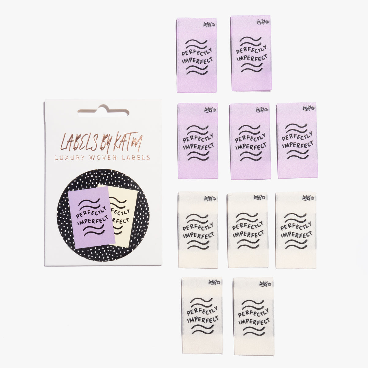 10 Woven Labels - Perfectly Imperfect