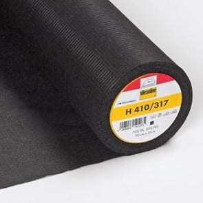 H410 Vilene Fusible Interfacing - Medium - with stabilising threads - Black - MaaiDesign