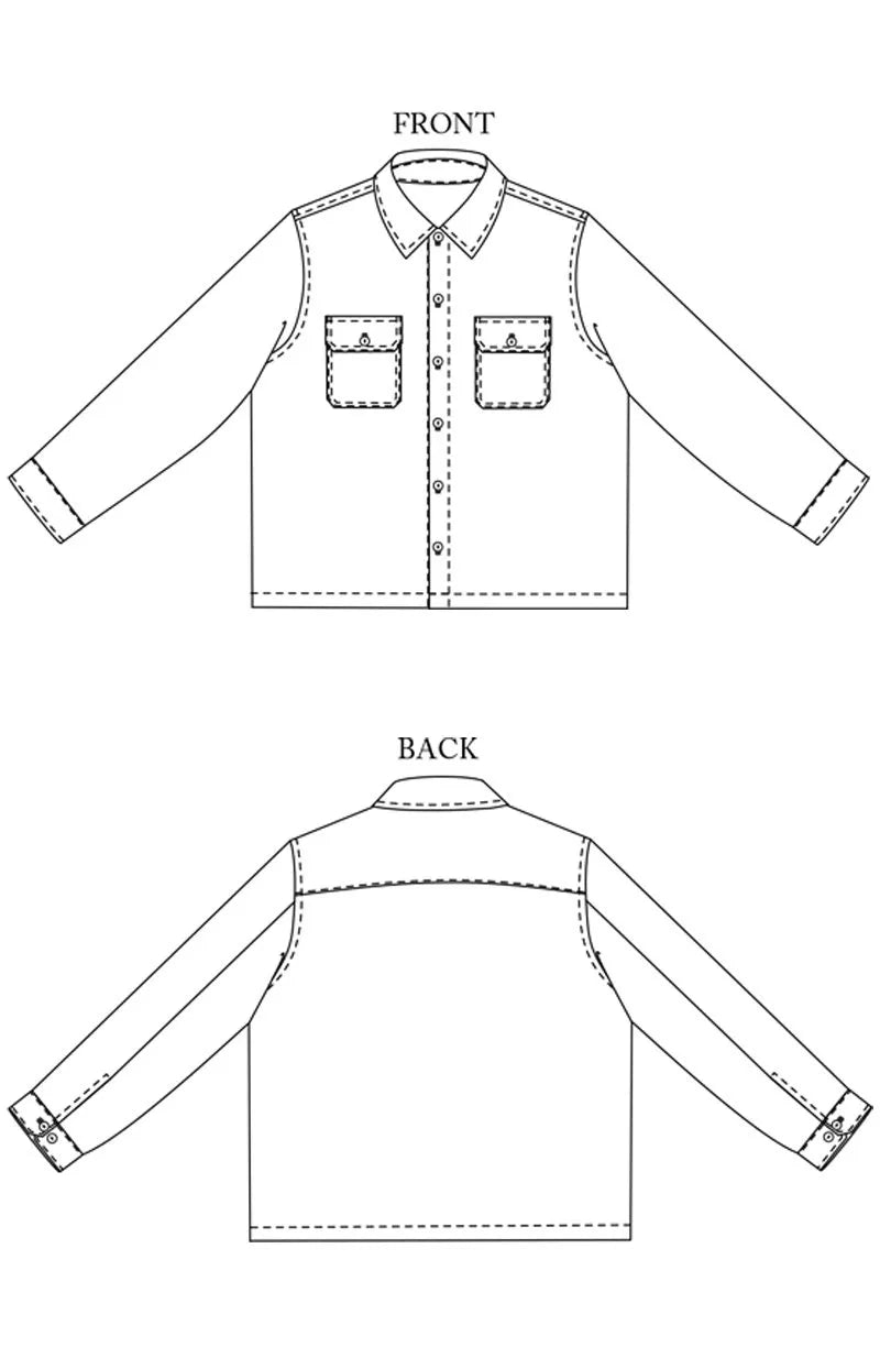 Arbor Menswear Shirt - UK 34-54 - Sewing Pattern | Merchant &amp; Mills