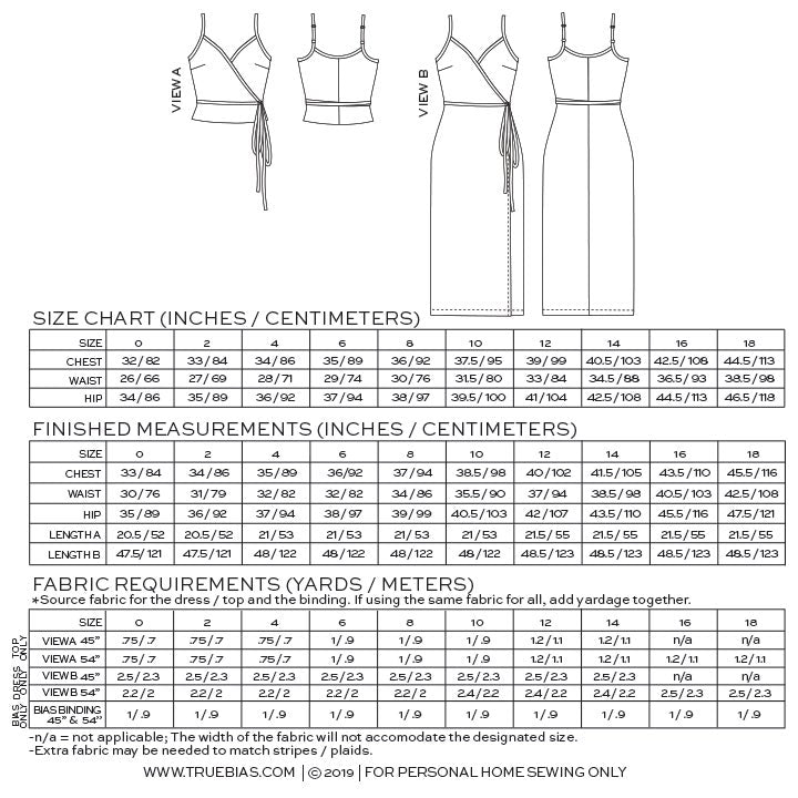 Calvin Wrap Dress &amp; Top - True Bias | Sewing Pattern - MaaiDesign