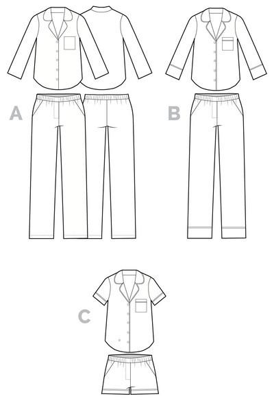 Closet Core Patterns | Carolyn Pajamas - MaaiDesign