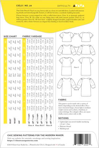 Closet Core Patterns | Cielo Top &amp; Dress - MaaiDesign