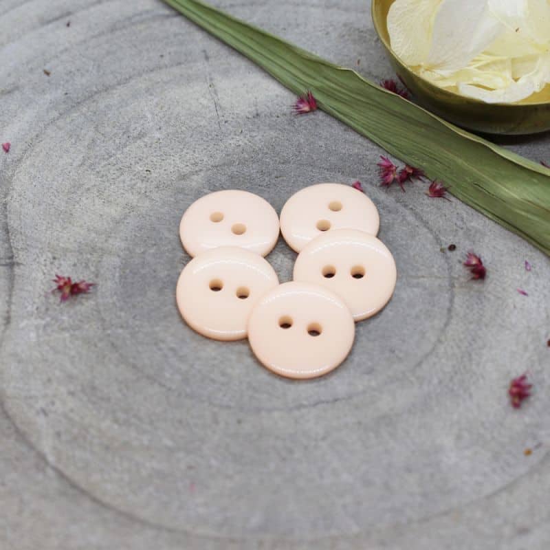 Atelier Brunette - Classic Shine Buttons - Powder - 10mm - MaaiDesign