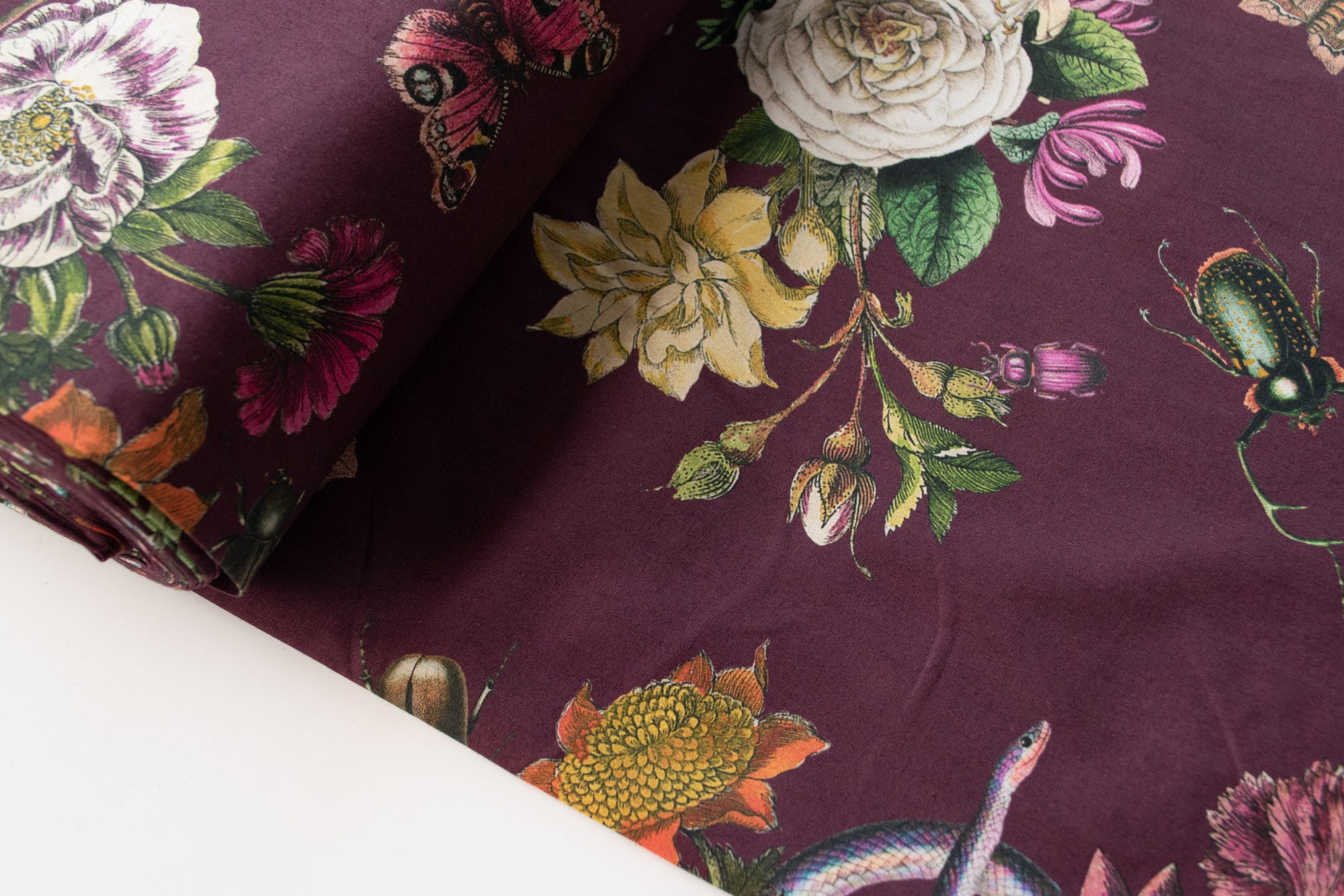 Lady McElroy - Cotton Lawn - Cobra Corsage - Mulberry