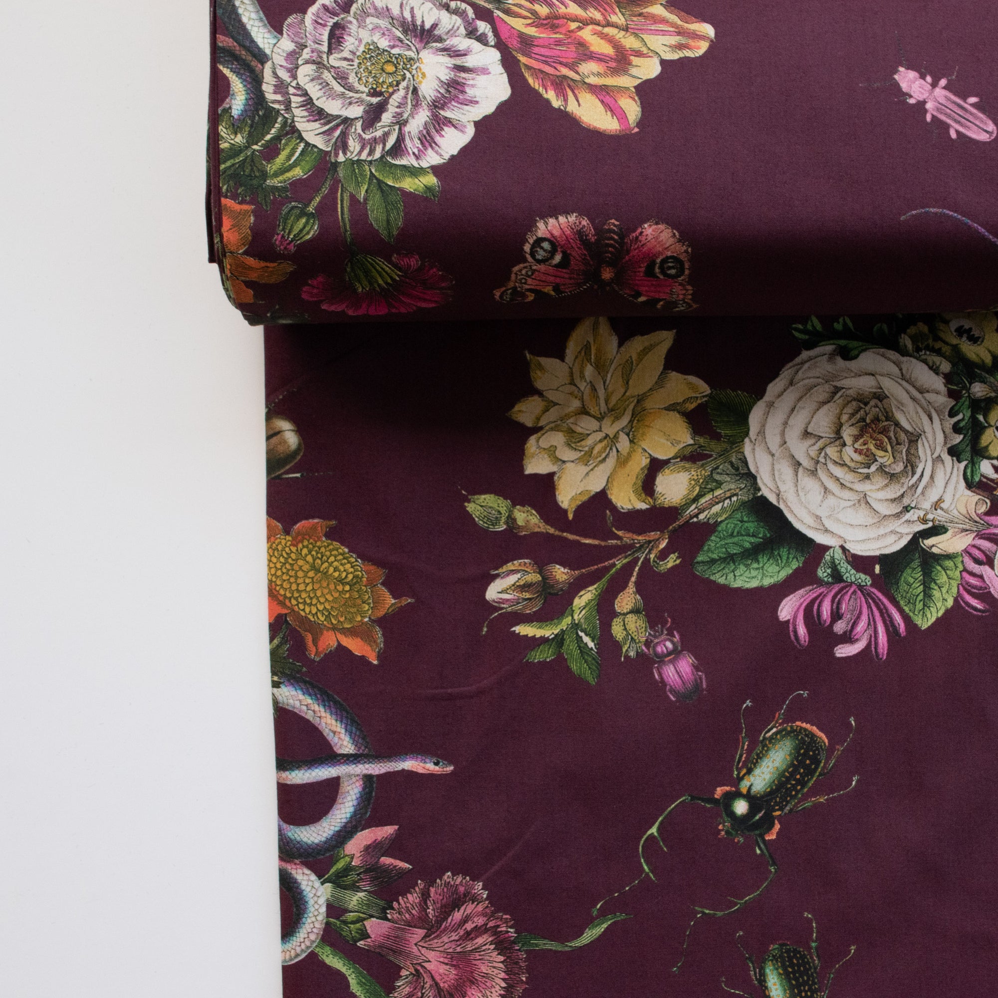 Lady McElroy - Cotton Lawn - Cobra Corsage - Mulberry