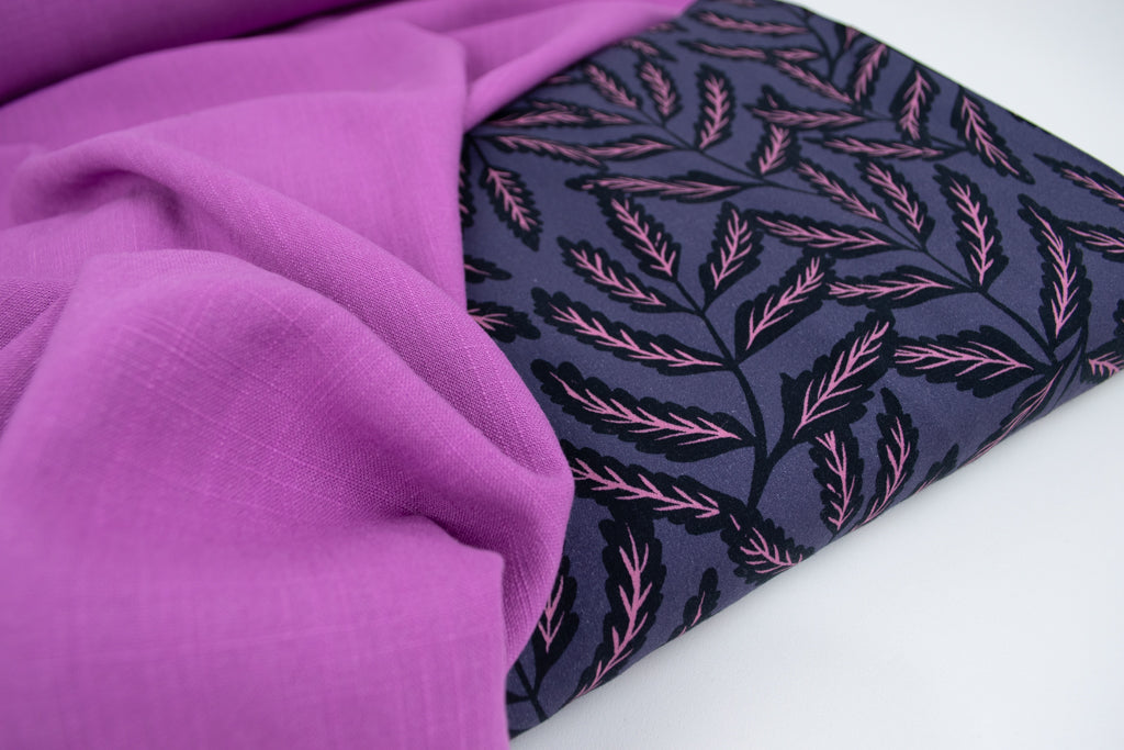 Viscose Linen Noil - Orchid