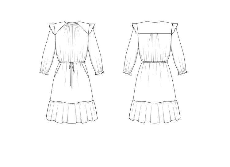 Davenport Dress Pattern - Friday Pattern Company - MaaiDesign
