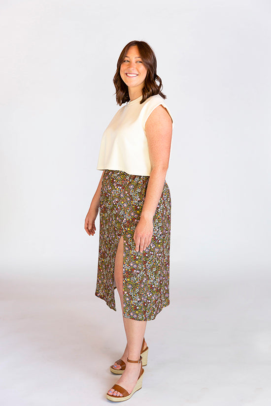 Evelyn Skirt Sewing Pattern Chalk and Notch Patterns MaaiDesign