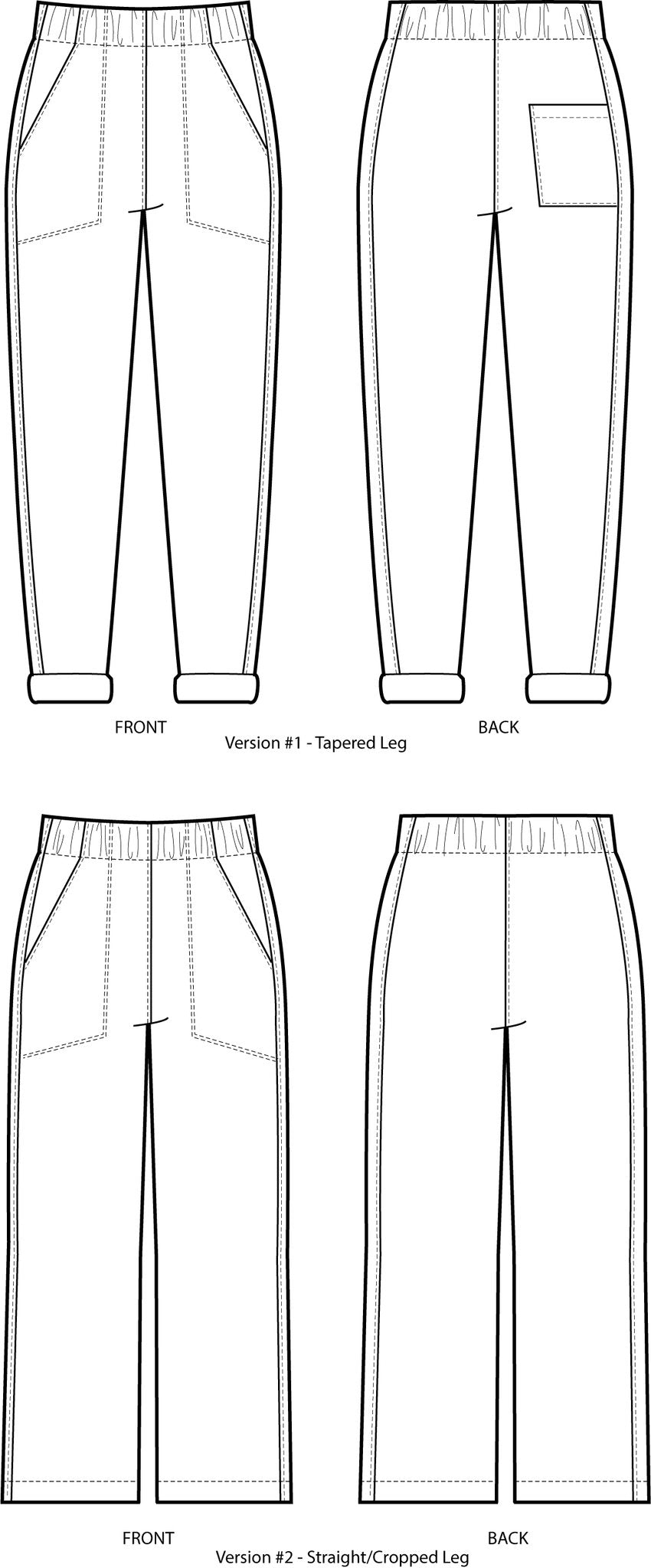Free Range Slacks Standard - Sew House 7 - MaaiDesign