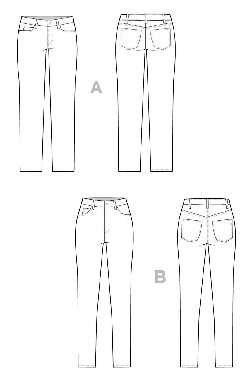 Closet Core Patterns | Ginger Skinny Jeans