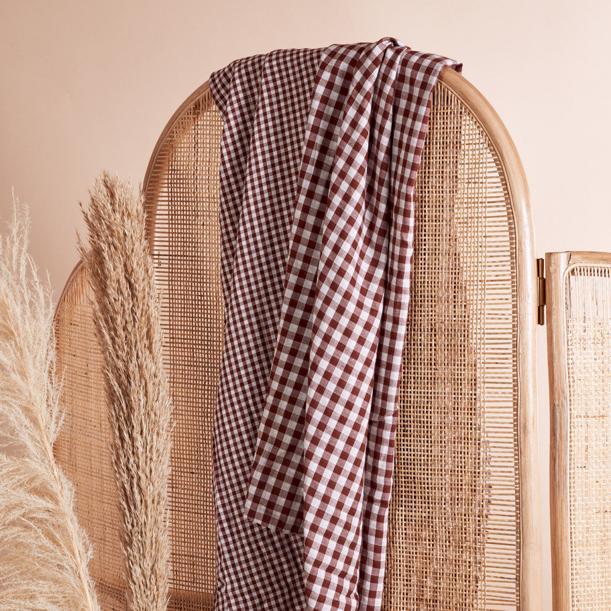 Gingham Double Gauze - Atelier Brunette - Rust