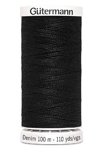 Gütermann Denim Sewing Thread - 1000 Black - MaaiDesign