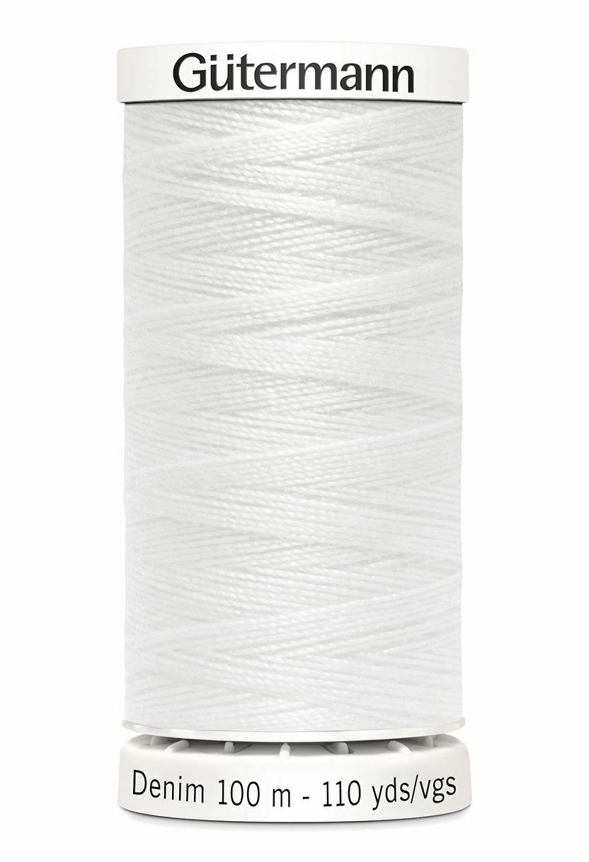 Gütermann Denim Sewing Thread - 1016 White - MaaiDesign
