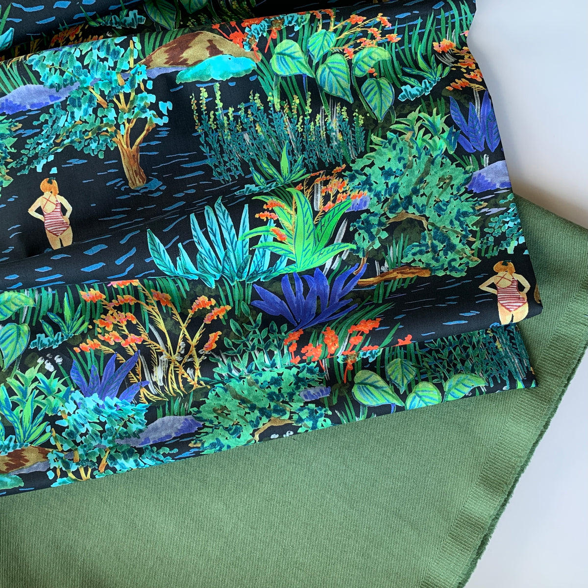 Heavy Cotton Drill - Green Tea - MaaiDesign