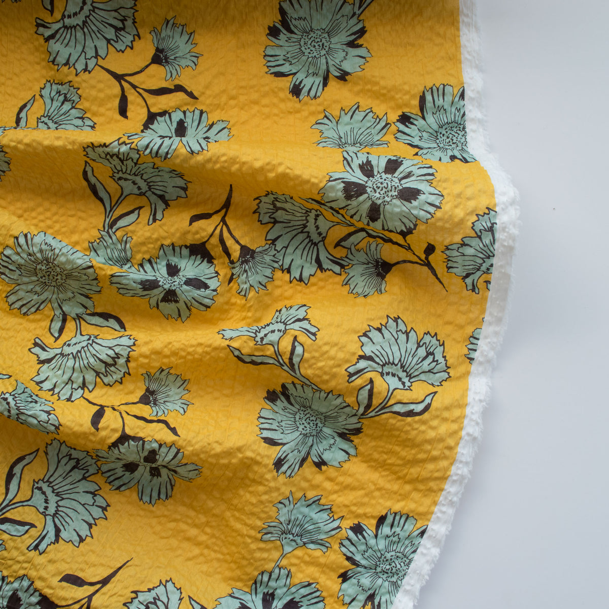 Japanese Crinkle Cotton - Marigold - Tuscan Yellow - MaaiDesign
