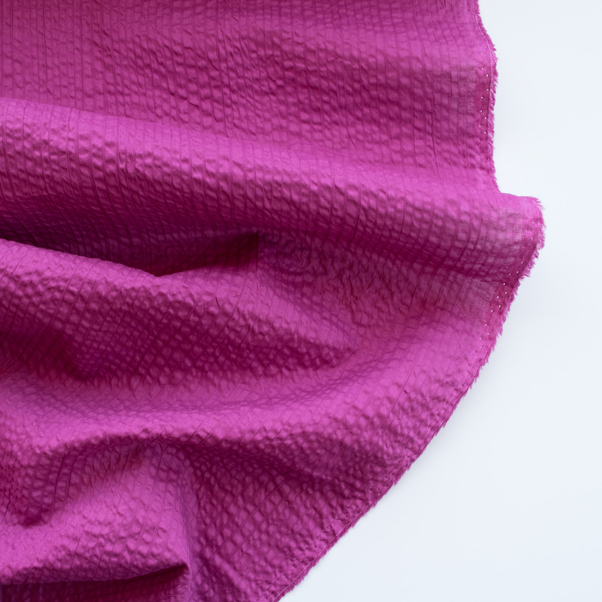 Japanese Crinkle Cotton - Vivid Magenta - MaaiDesign