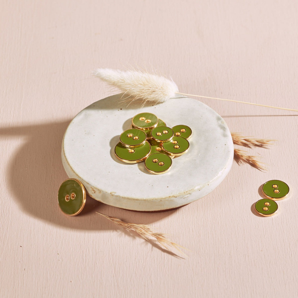 Atelier Brunette - Joy Buttons - Matcha Leaf - 12mm