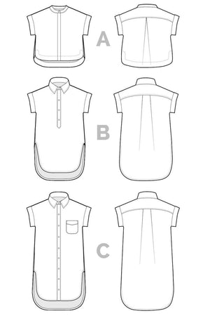 Closet Core Patterns | Kalle Shirt + Shirtdress - MaaiDesign