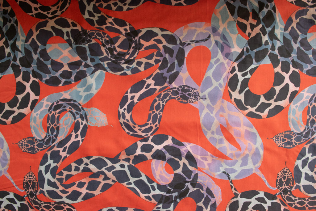Lady McElroy Exclusive - Cotton Lawn - Python Party - MaaiDesign