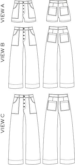 Lander Short / Pant - Sewing Pattern | True Bias