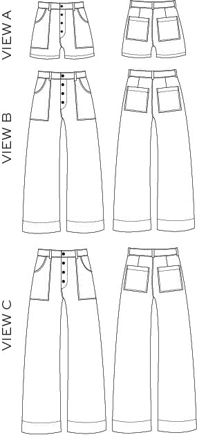 Lander Short/Pant - True Bias | Sewing Pattern - MaaiDesign