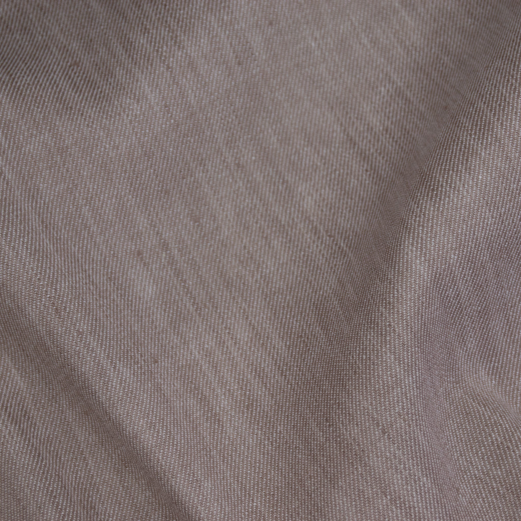 Linen Cotton Stretch Twill - Brown Sugar