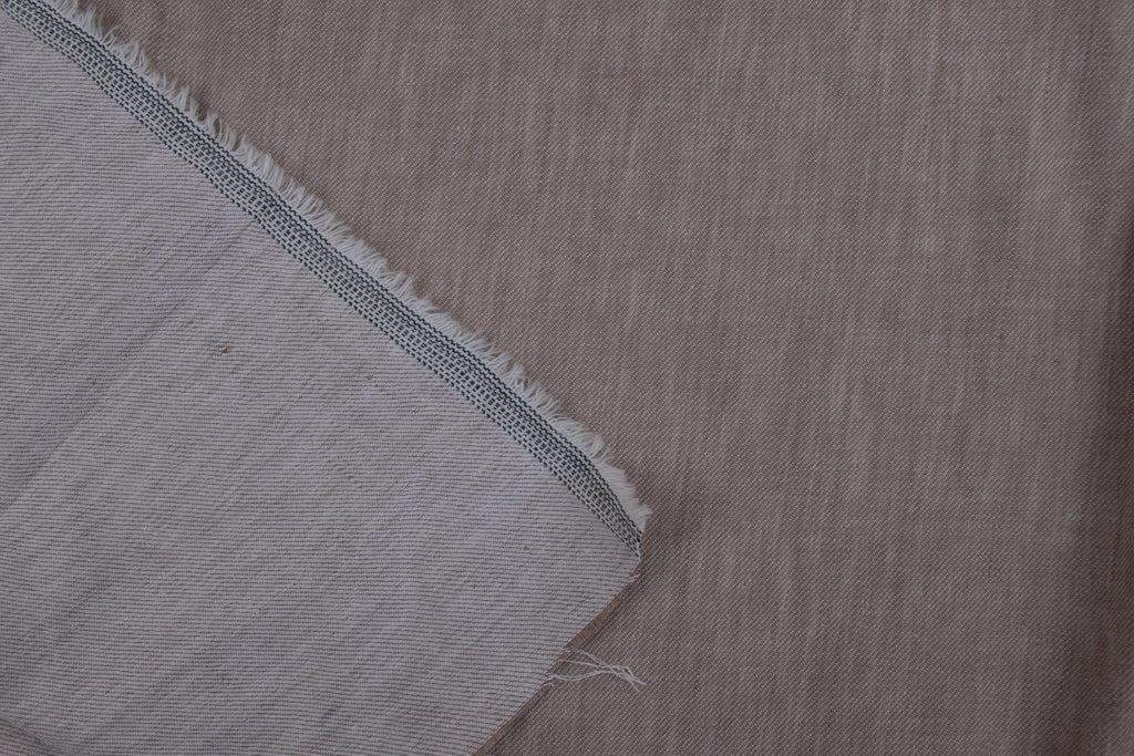 Linen Cotton Stretch Twill - Brown Sugar
