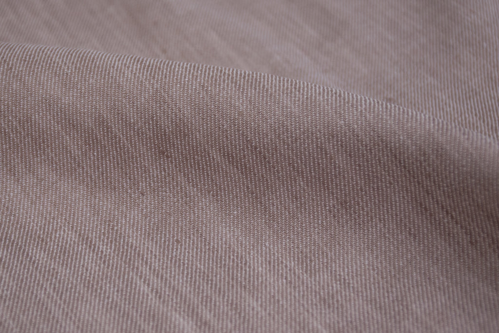 Linen Cotton Stretch Twill - Brown Sugar