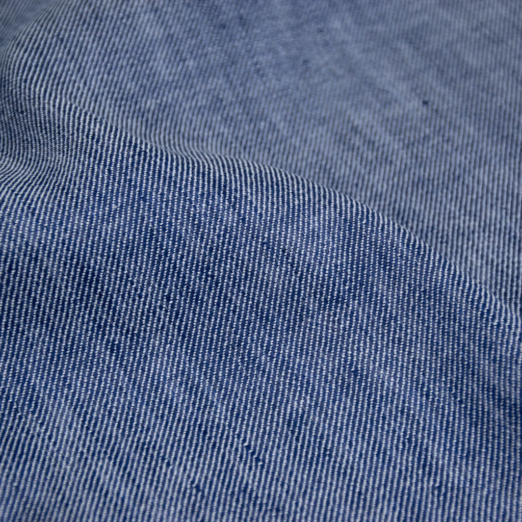 Linen Cotton Stretch Twill - Navy